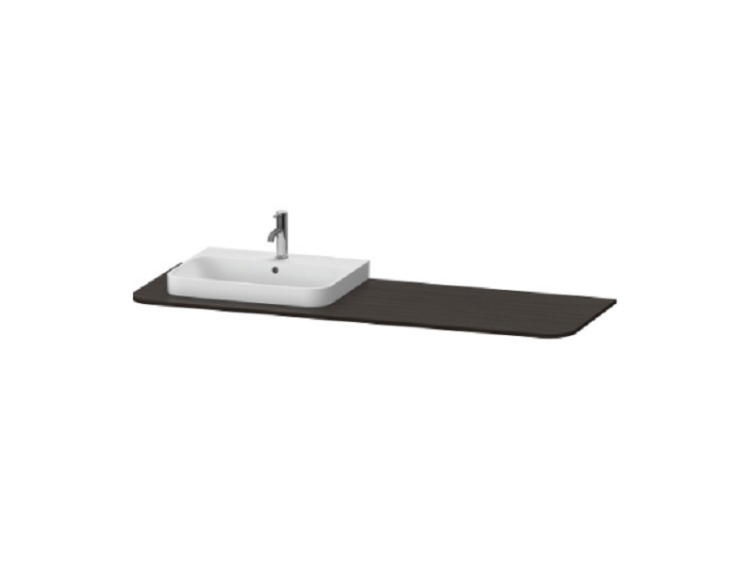 Столешница Duravit Happy D.2 Plus 1600x550x16 мм Brushed Walnut HP031HL6969