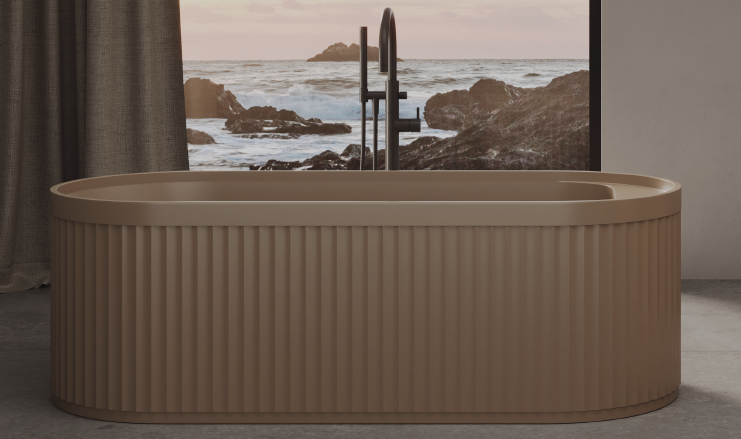 Ванна DEA Design Stripes 1710x720x560 мм Dark Camel matt DD880117101