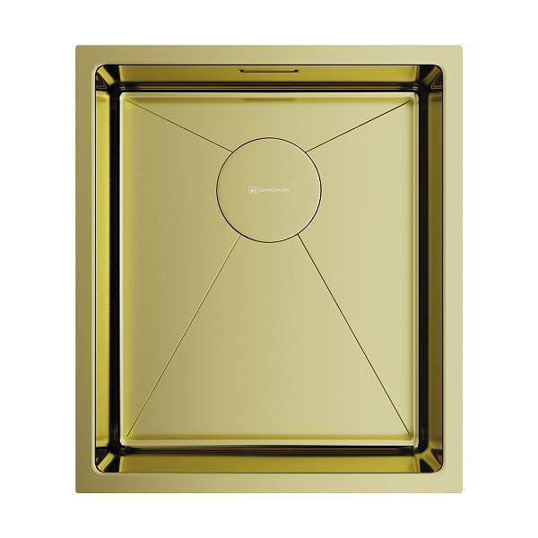 Кухонная мойка Omoikiri Taki 38-U/IF-LG 38x44 см светлое золото 4973092