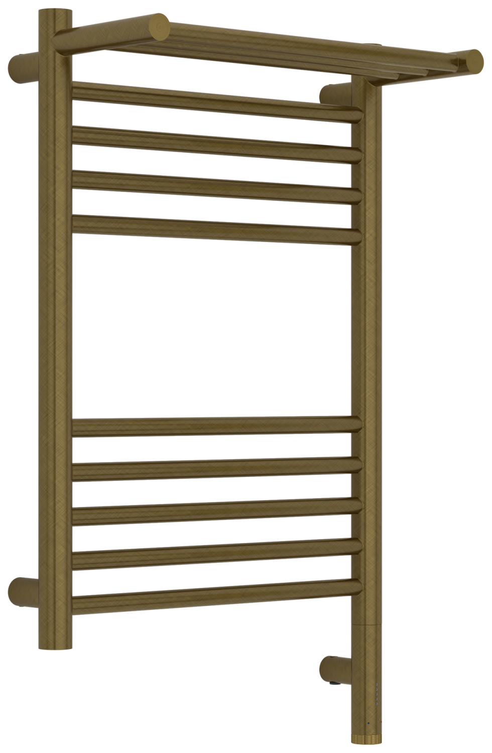 Полотенцесушитель электрический Сунержа Богема 3.1 с полкой 400х600 мм правый состаренная бронза браш 05-6007-6040