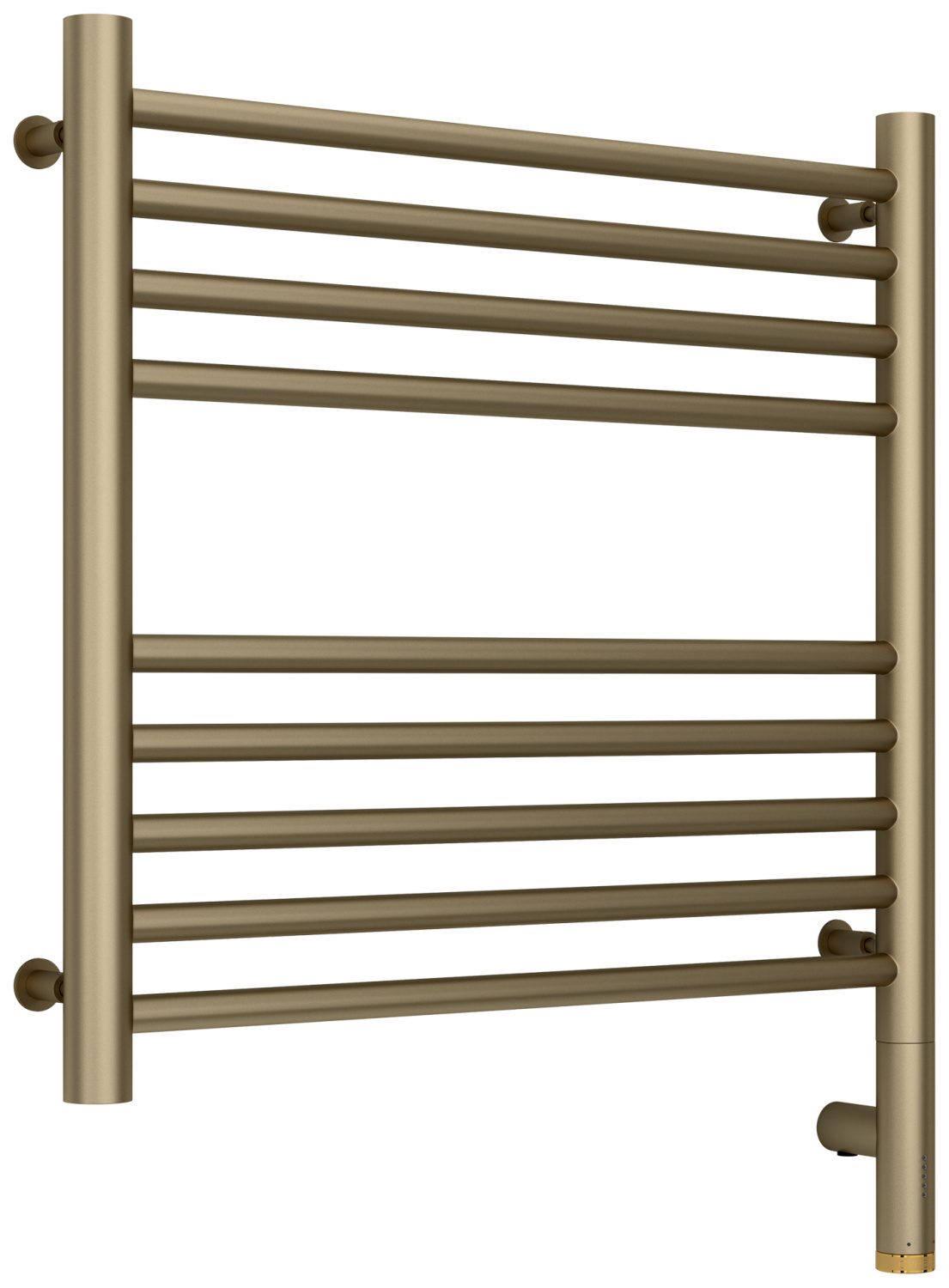 Полотенцесушитель электрический Сунержа Богема 3.0 прямая 532х624 мм правое золотой шёлк матовый 32-5805-5050