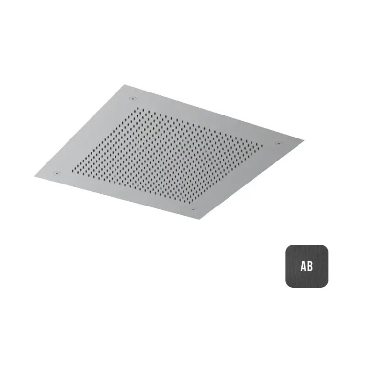 Верхний душ Almar Velvet 380x380 мм потолочный встраиваемый Absolute Black Brushed PVD E044279AB