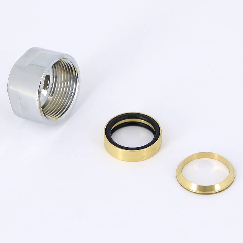 Соединитель для медной трубы Carlo Poletti 18 мм хром A58411B