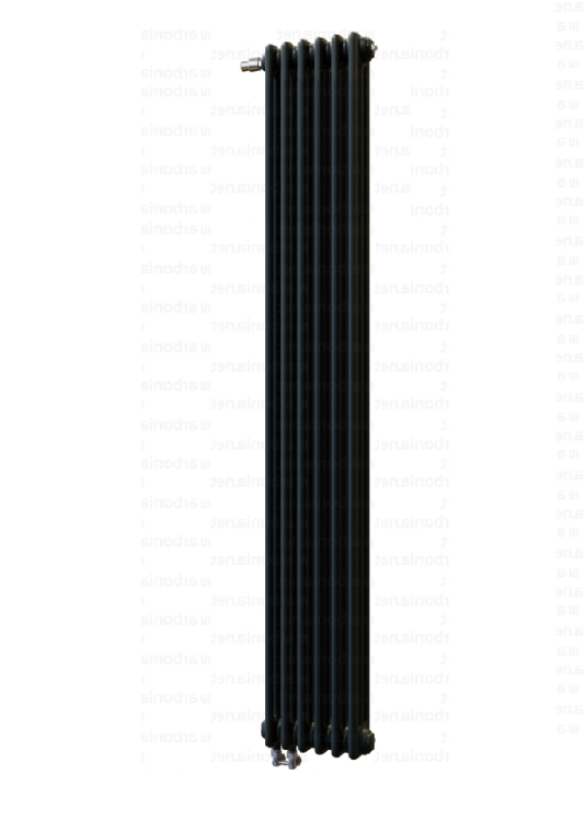 Радиатор трубчатый Kermi Decor-S 3180 4 секции 1800x180 мм нижнее подключение RAL 9005 матовый 3180V04316912RAL9005MTKLK