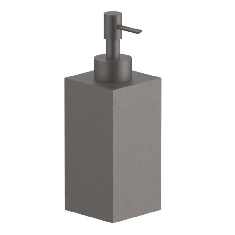 Дозатор для жидкого мыла Fantini Linea настольный цвет Matt Gun Metal PVD 92P57752