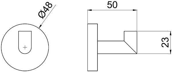 Крючок для полотенец Allen Brau Priority никель 6.31001-BN