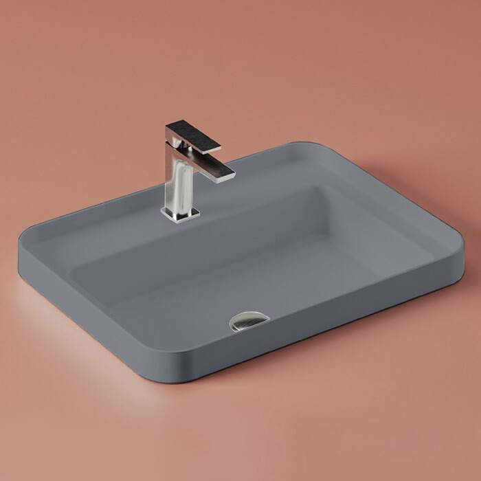 Раковина накладная Artceram FUORI SCALA 605x455x153 мм Blue denim TFL034 37 00