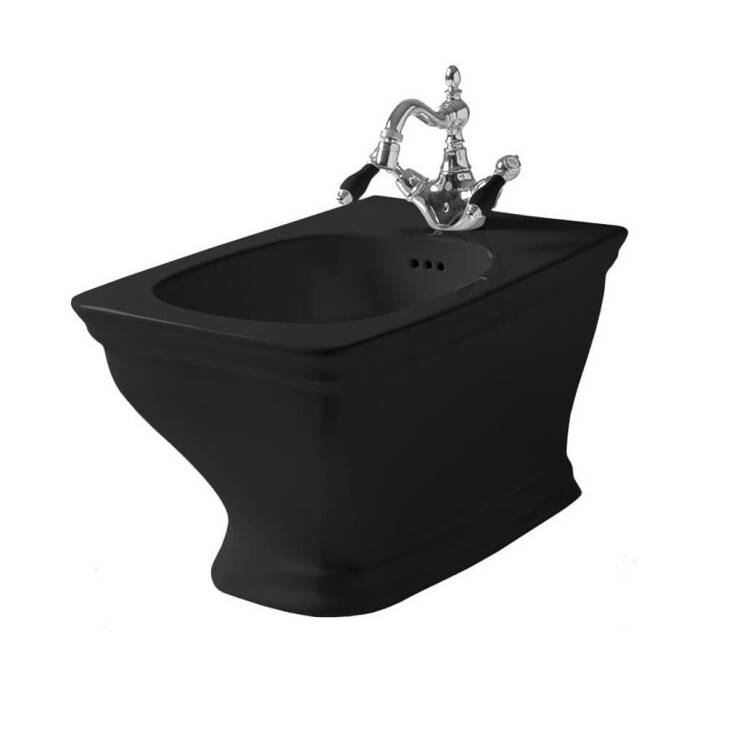 Биде подвесное Artceram Civitas 360x540x320 мм черный глянцевый CIB0010300