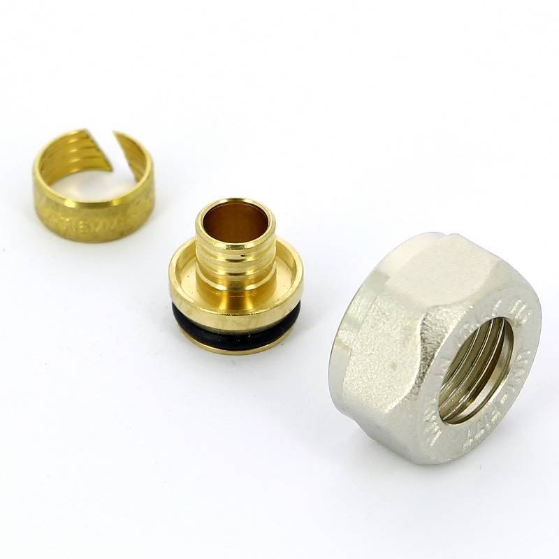 Соединитель обжимной Uni-Fitt 16x2.0 мм - 3/4 EK для полиэтиленовых труб 681N1634