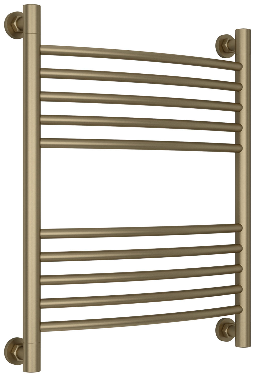 Полотенцесушитель водяной Сунержа Богема+ выгнутая 550x662 мм золотой шёлк матовый 32-0221-6050