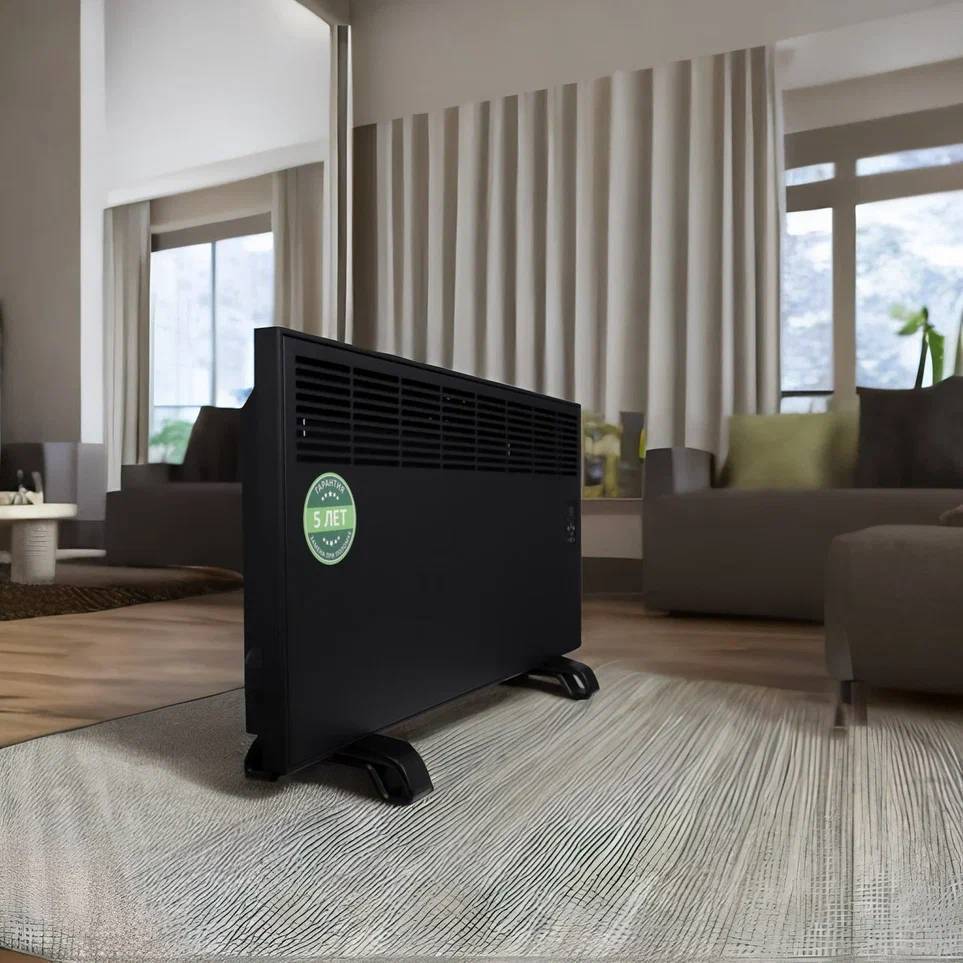 Конвектор электрический iVigo EPKE20 электронный термостат Вт Черный матовый EPKE20