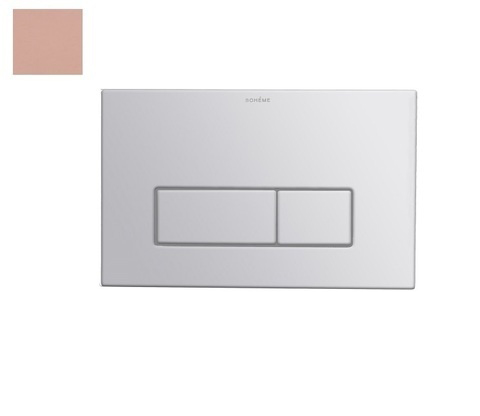 Кнопка смыва для инсталляции Boheme нержавеющая сталь copper brushed 669-CB