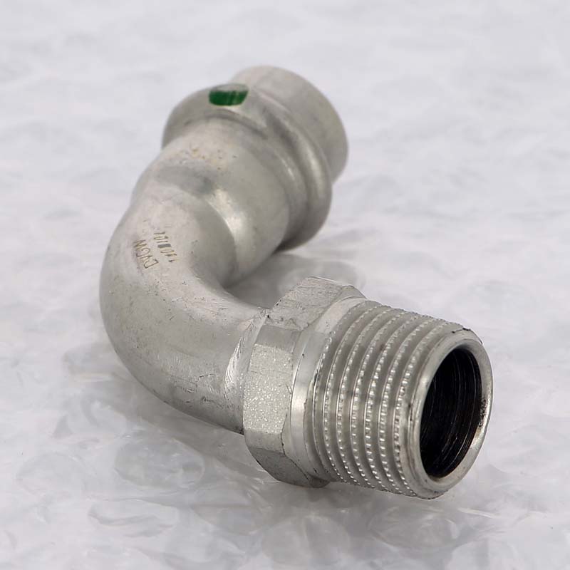 Угол пресс-Н нержавеющая сталь Viega Sanpress Inox 15x1/2 436896