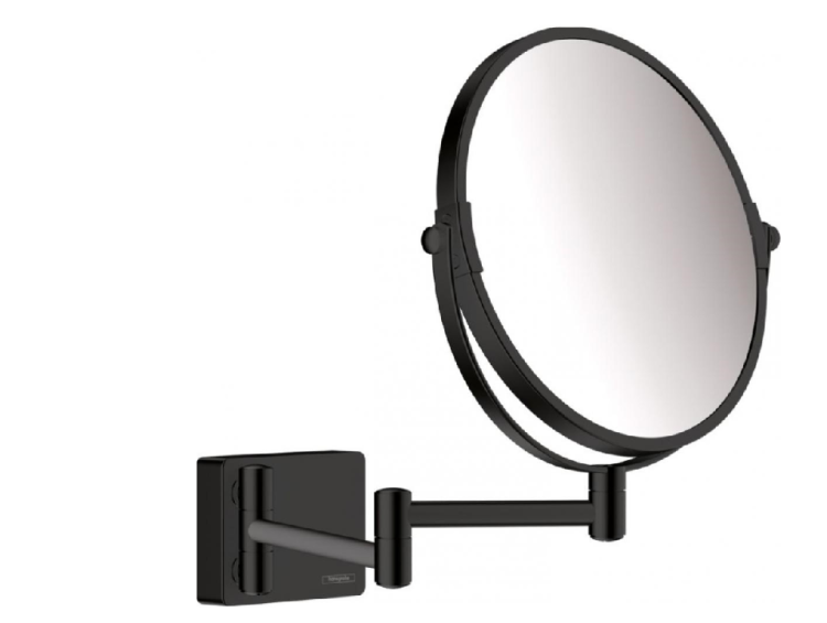 Косметическое зеркало Hansgrohe AddStoris без подсветки черный матовый 41791670