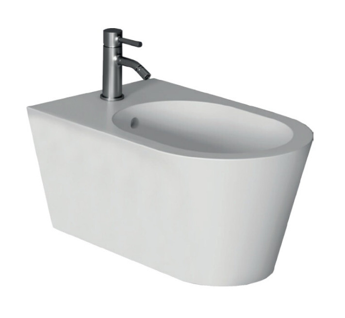 Биде подвесное Ceramica Alice Hide 370x570x300 мм белый матовый 31180109