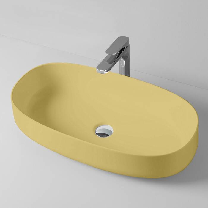 Раковина накладная Artceram Cognac 680x350x150 мм Zync yellow COL005 12 00