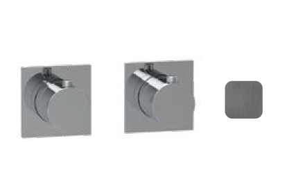 Смеситель для душа встраиваемый Almar Water Control Modular на 2/3 потребителя оружейный металл брашированный PVD E180182GM