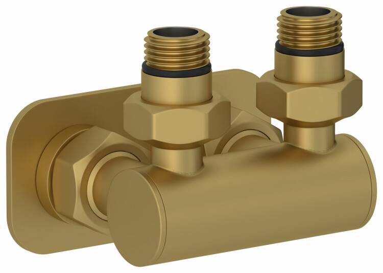 Модуль угловой Сунержа EU50 для водяных полотенцесушителей матовое золото 03215361234