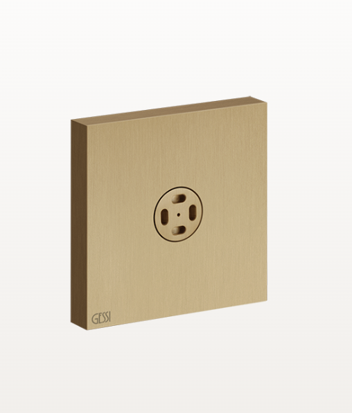 Форсунка Gessi Rettangolo квадратная цвет Warm Bronze Brushed PVD 32979726