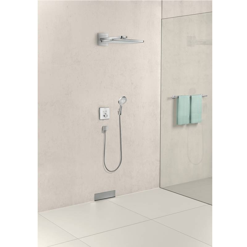 Шланговое подсоединение Hansgrohe FixFit Square с клапаном хром 26455000