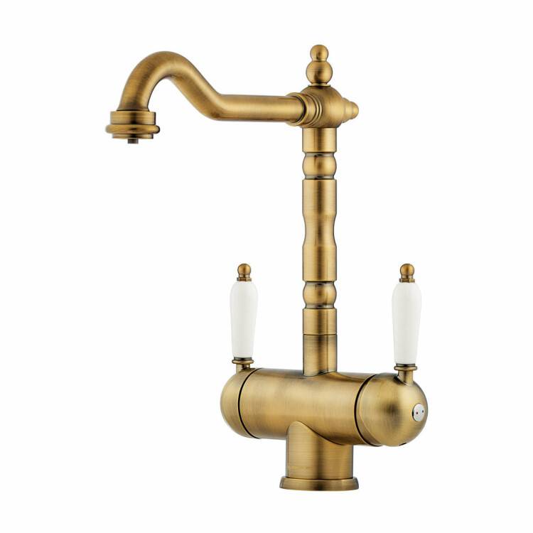 Смеситель для кухни OMOIKIRI Amagasaki однорычажный с каналом для питьевой воды античная латунь 4994292