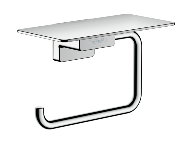 Держатель для туалетной бумаги Hansgrohe AddStoris с крышкой хром 41772000