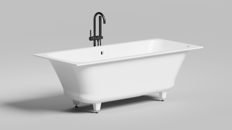 Ванна встраиваемая Salini Orlanda Axis 1700x750x600 мм белый 103223M