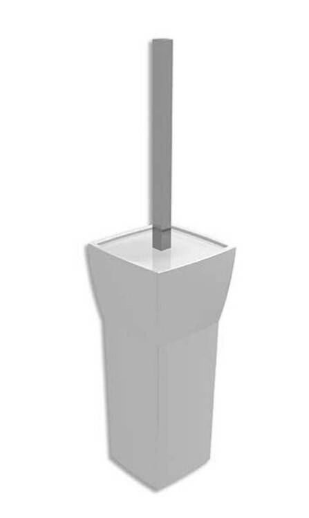 Ершик для туалета Bertocci Grace 80х80х110 мм белый/хром 14277220000