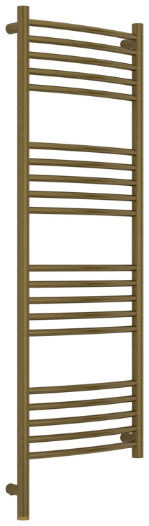 Полотенцесушитель электрический Сунержа Богема 3.1 выгнутая 1200x400 мм МЭМ нижнее левое подключение бронза состаренная HOG0560021240