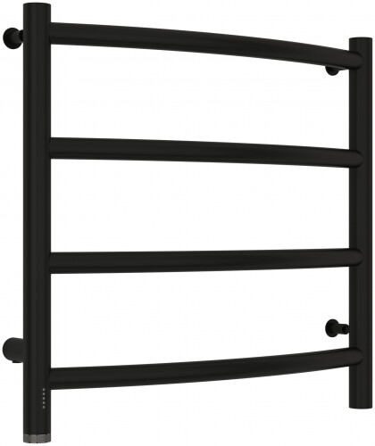 Полотенцесушитель водяной Сунержа Галант 4.0 500x500 мм левое подключение черный матовый 31-0830-5050