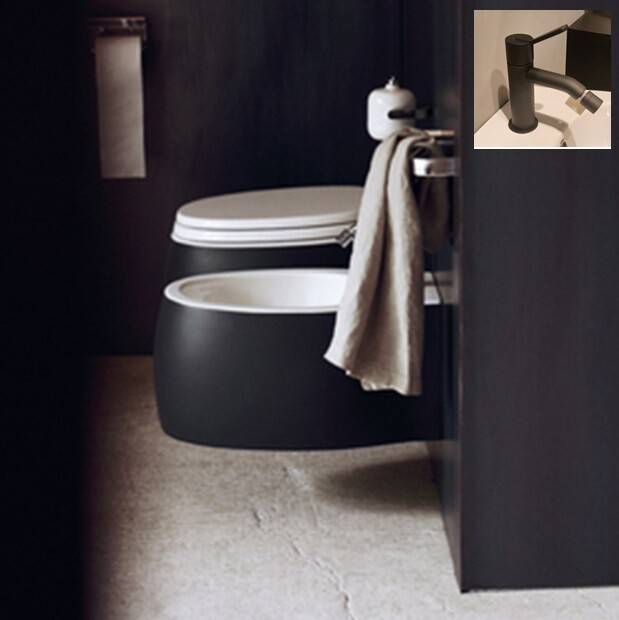 Комплект Agape Pear 2 унитаз с сиденьем-биде смеситель FEZ донный клапан и заглушка AgapePear2Set