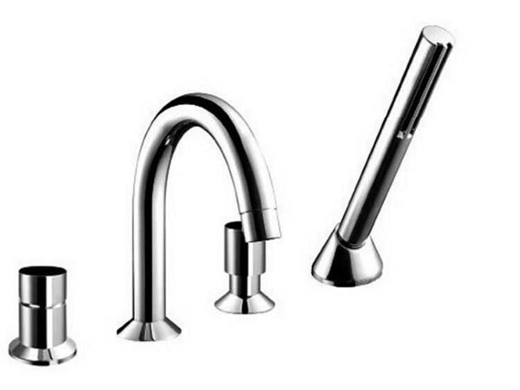 Смеситель для ванны и душа Fantini Nostromo скрытого монтажа черный матовый 50131665