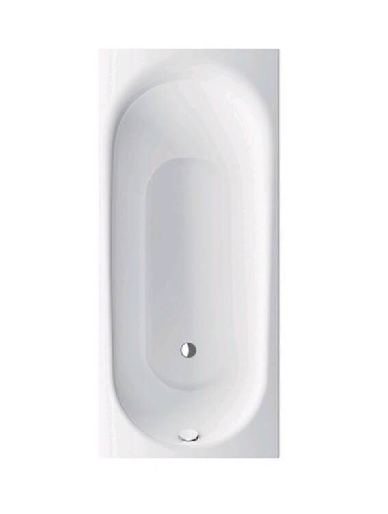 Ванна стальная Bette BetteComodo 1800x800x450 мм антислип Sense белый 1251-000 AS