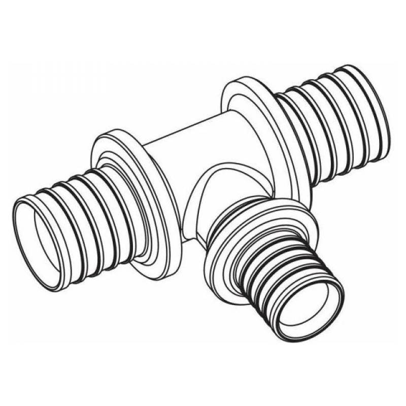 Тройник надвижной REHAU RAUTITAN RX 25х20х25 мм бронза 1377732
