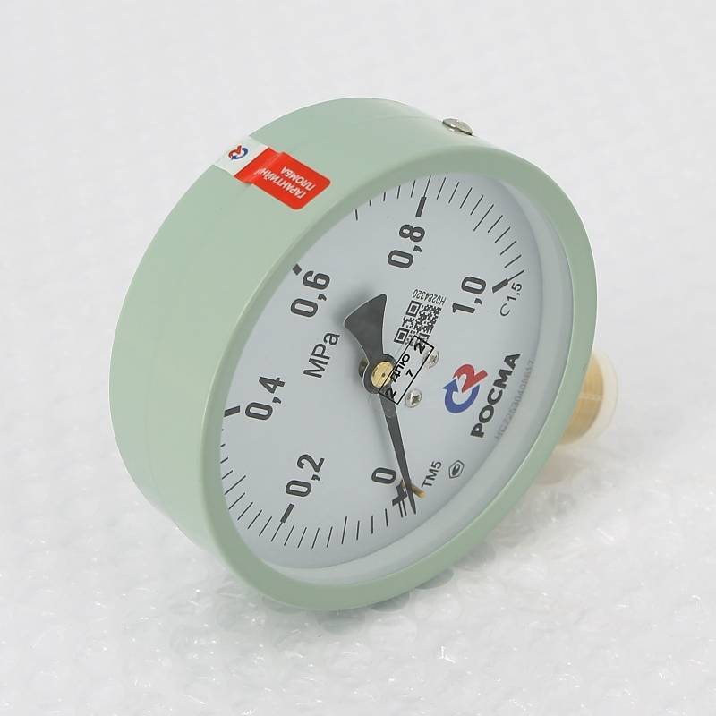 Манометр Росма ТМ-510P.00 M2 100 мм 0-10 бар G1/2 радиальный кл.1.5 00000006819