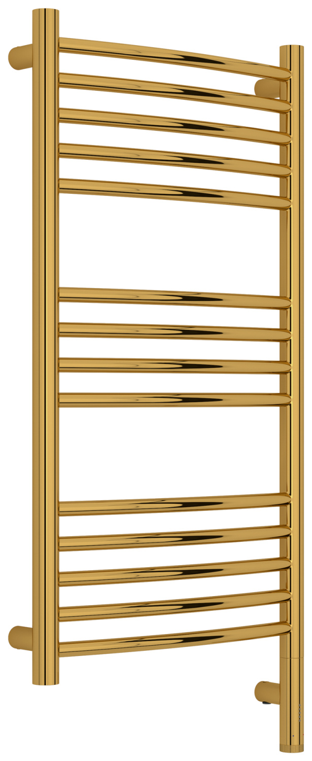 Полотенцесушитель электрический Сунержа Богема 3.1 выгнутая 40х80 см правое подключение золото глянец 03-6003-8040