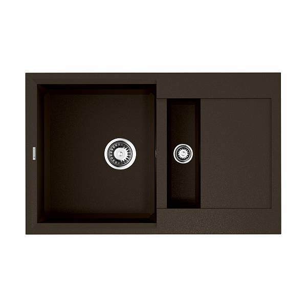 Кухонная мойка Omoikiri Sakaime 78-2-DC Tetogranit 78x50 см темный шоколад 4993198