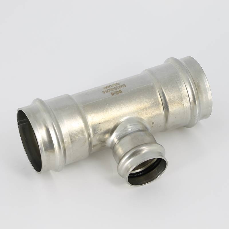 Тройник пресс IBP >B< Press Inox 54х35х54 мм нержавеющая сталь PS5130 0543554