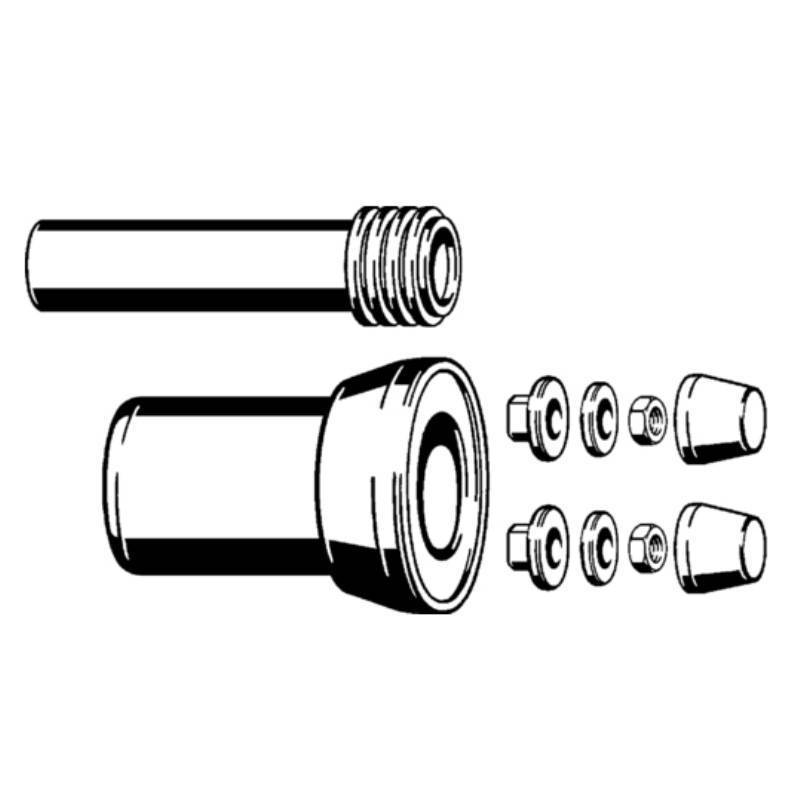 Комплект для подвесного унитаза Viega DN 90 отвод патрубок колпачки 308414