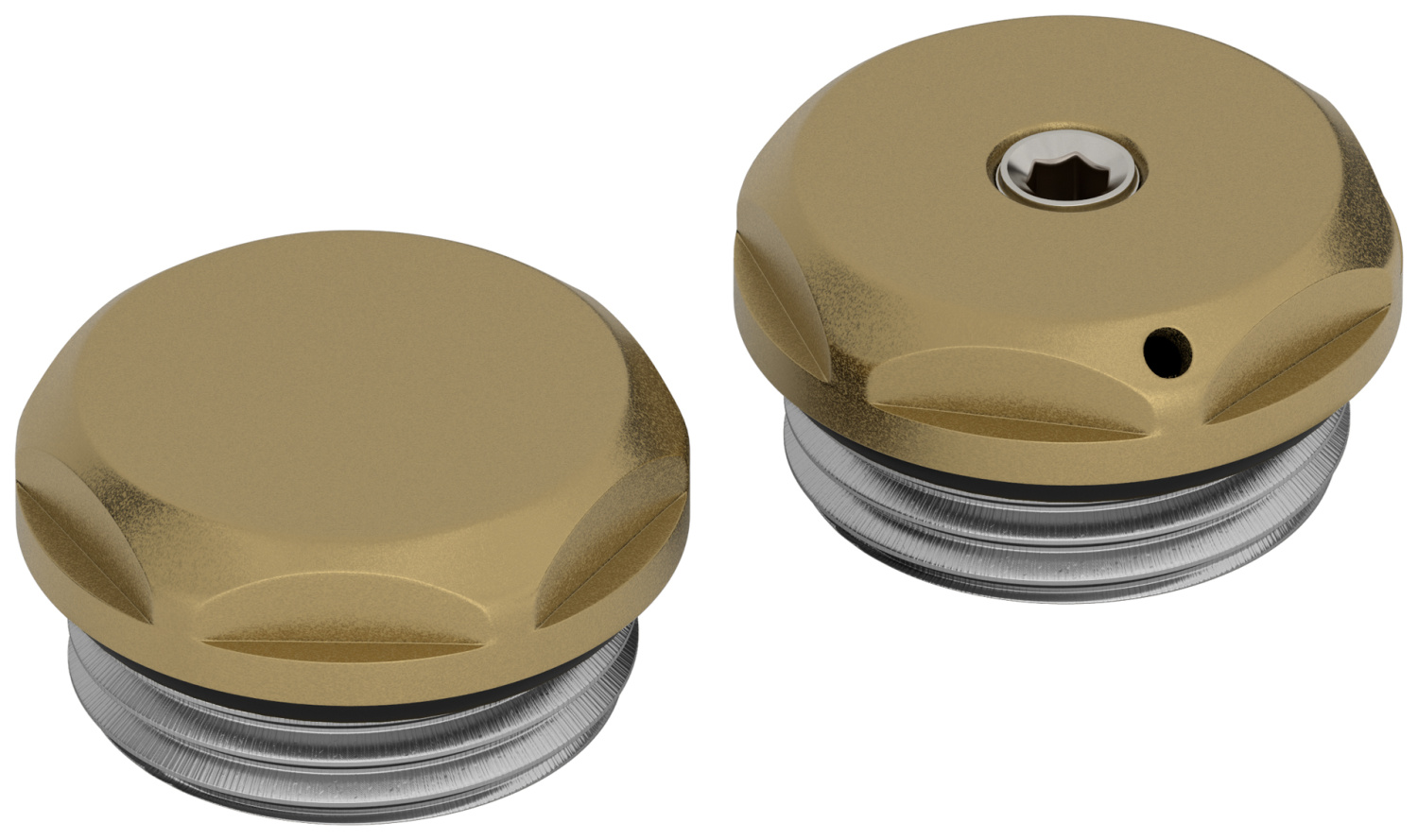 Спускной клапан с заглушкой Сунержа G 1/2 золотой шёлк матовый 32-1201-0000