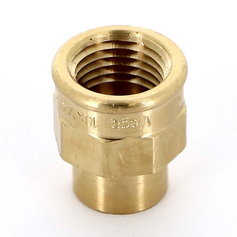 Муфта переходная медная под пайку с внутренней резьбой Viega 10x1/4 118976