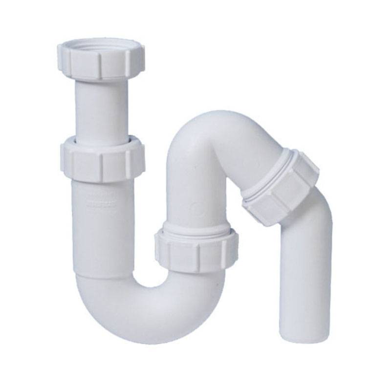 Сифон трубный McAlpine P/S-образный 1 1/4 х 32 мм с отводной трубой MRW5