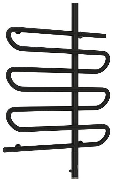 Полотенцесушитель электрический Сунержа Эпатаж 600x800 мм правый матовый черный 31-0551-8060