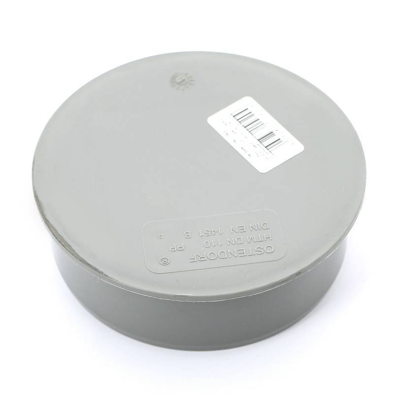 Заглушка Ostendorf HT DN 110 внутренняя серая 115620