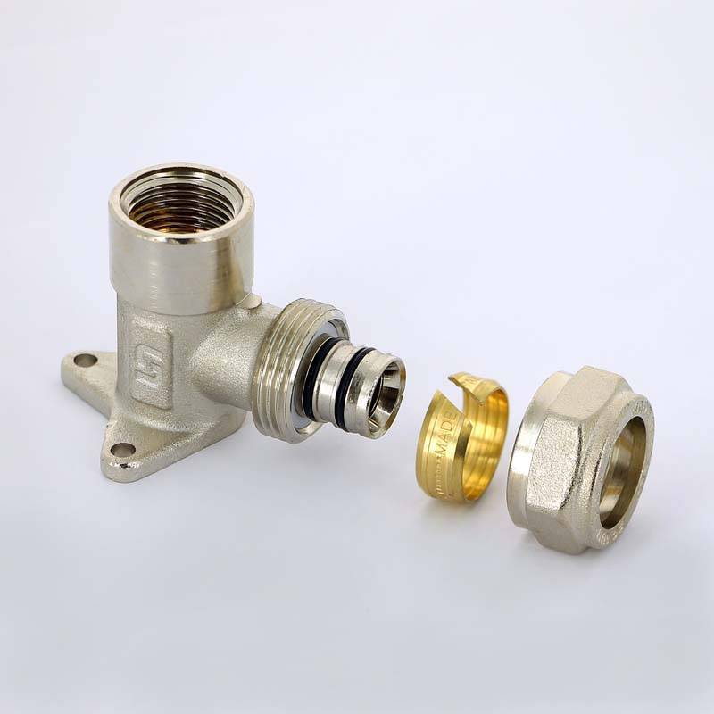 Водорозетка обжимная Uni-Fitt 20x3/4 никелированная 670N7300