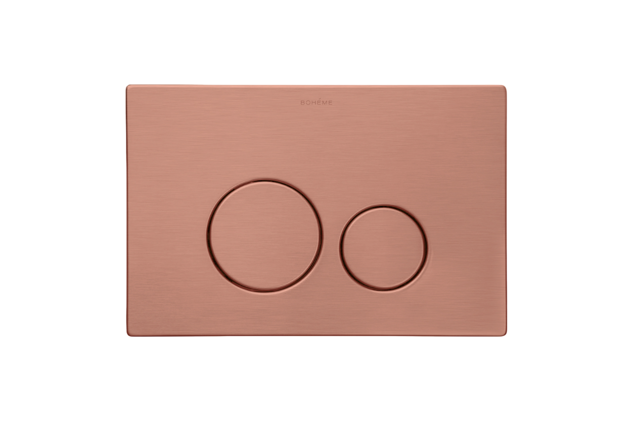 Кнопка смыва для инсталляции Boheme нержавеющая сталь copper brushed 649-CB