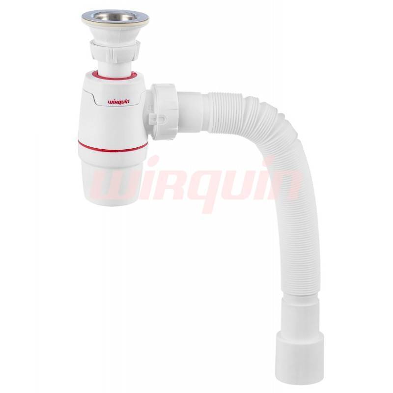 Сифон для раковины Wirquin NEO 1 1/4 x 40 мм с гофротрубой 800 мм 30987065