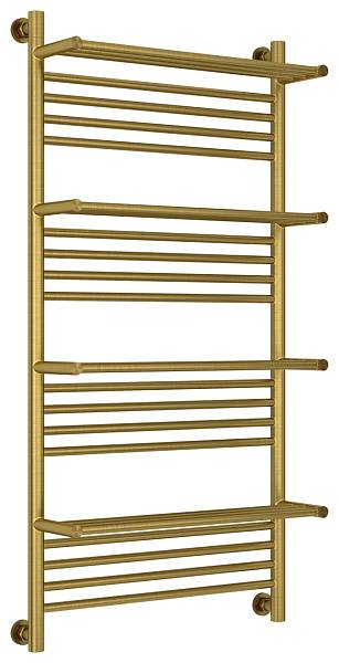 Полотенцесушитель водяной Сунержа Богема с 4 полками 600x1200 мм состаренная латунь 051-0224-1260