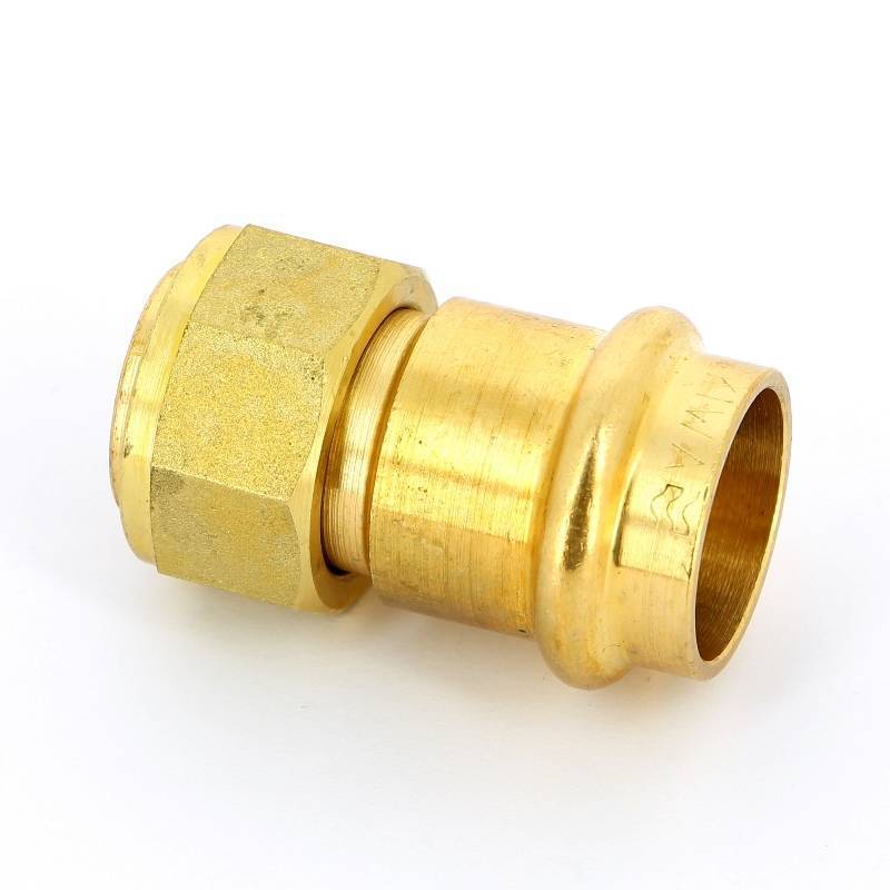 Муфта пресс IBP >B< Press 22 мм х 3/4 с накидной гайкой бронза P4355 02206000