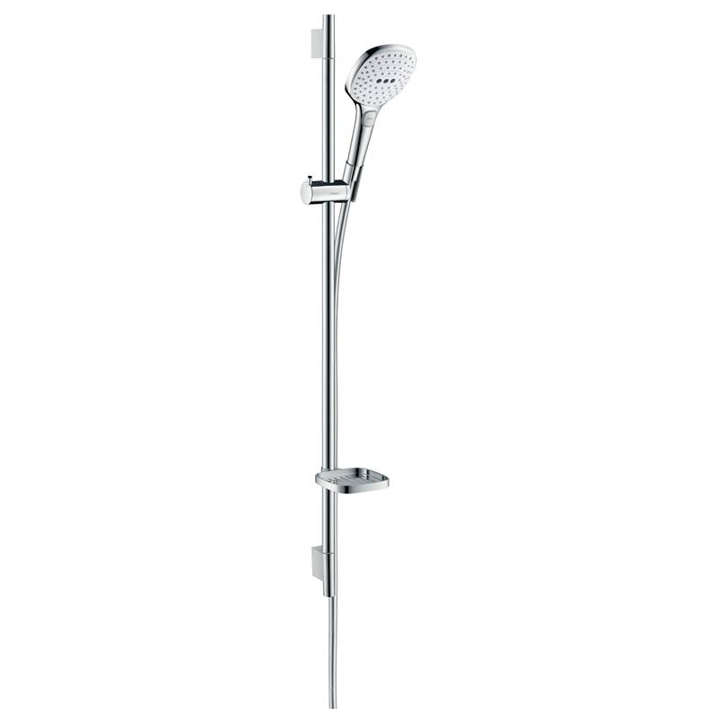 Душевой гарнитур hansgrohe Raindance Select E 120 3jet со штангой 90 см белый/хром 26621400
